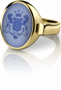 Siegelring signet rings Gelbgold Familienwappen